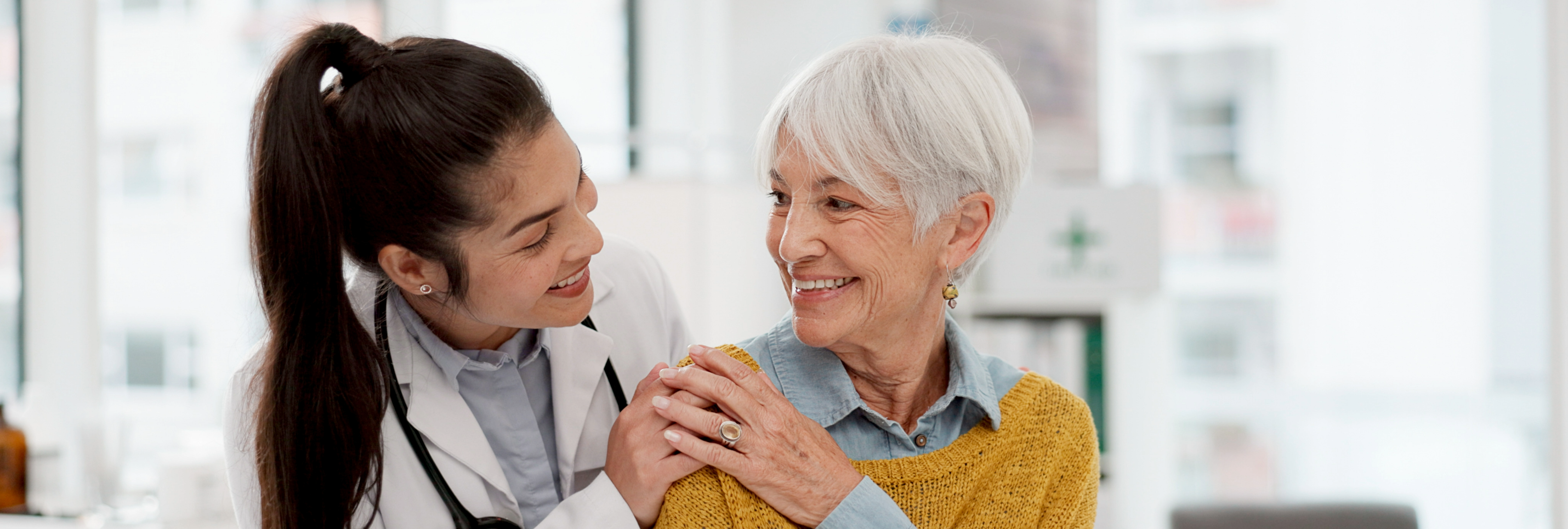 Doctor and Patient Smiling